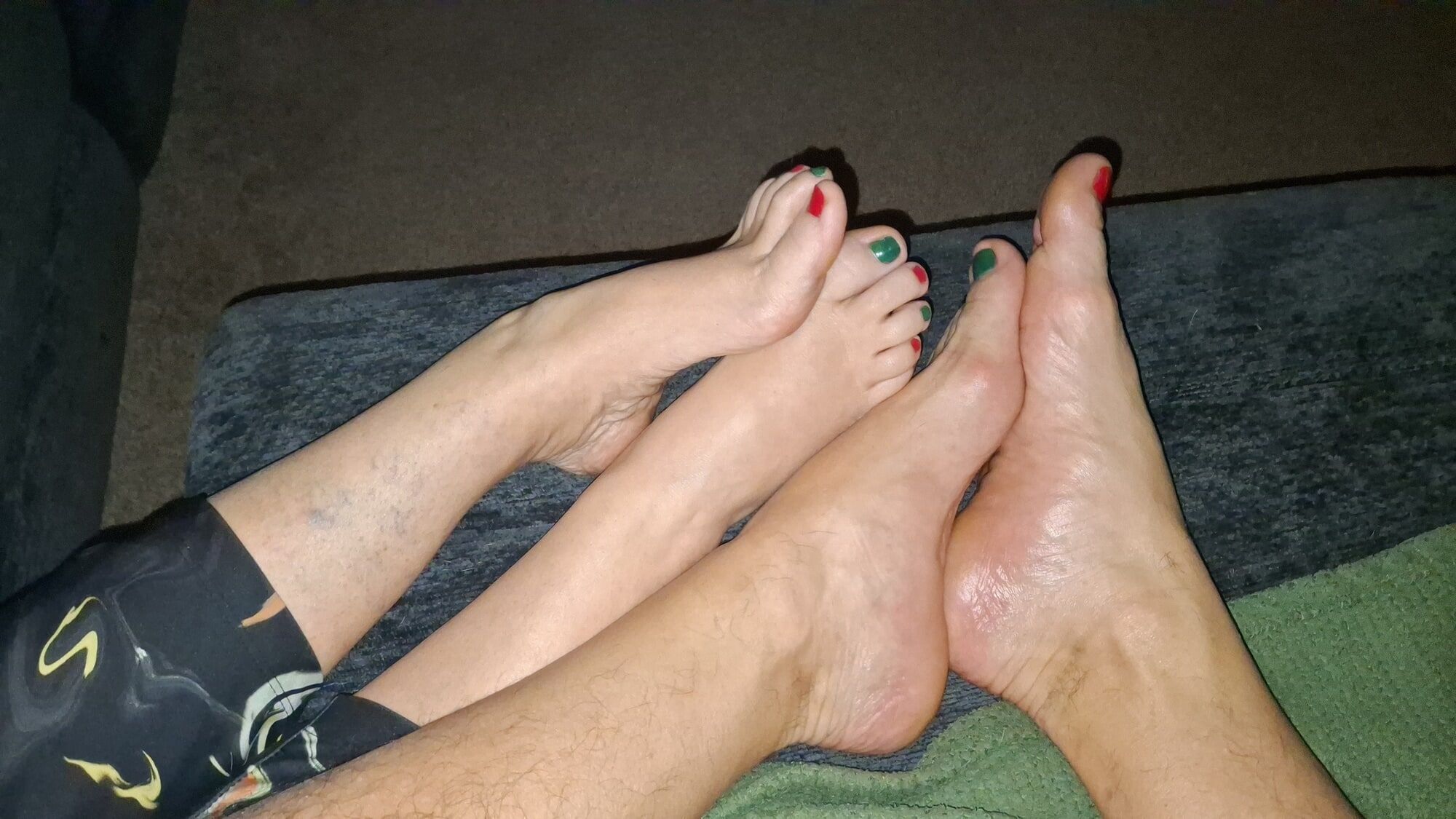 Showing off our Xmas pedicures #4