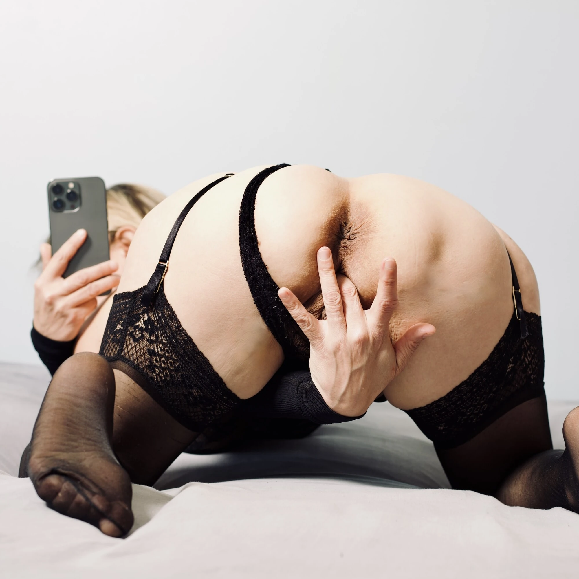 Taking Selfie iPhone ❤️ Show ass pussy boob dildo Slut Tina #28