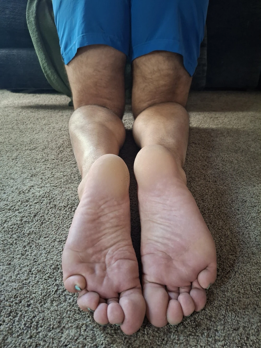 Showing off my big ass and soles