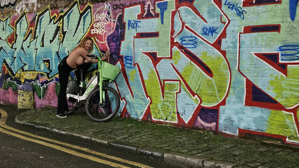 Posing On A Lime Bike #4