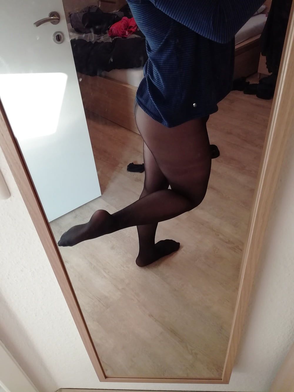 Me wearing black pantyhose #10