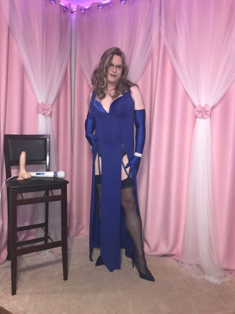  Joanie - Blue Maxi Vest Dress and Lady Marlene Part 3 #27