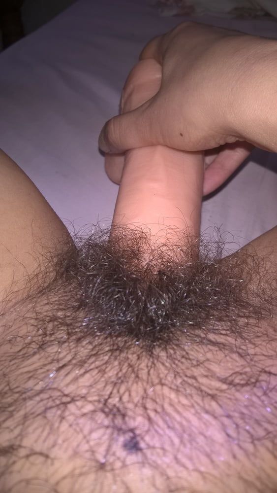 Hairy Mature Wife JoyTwoSex Selfies Big Dildo #2