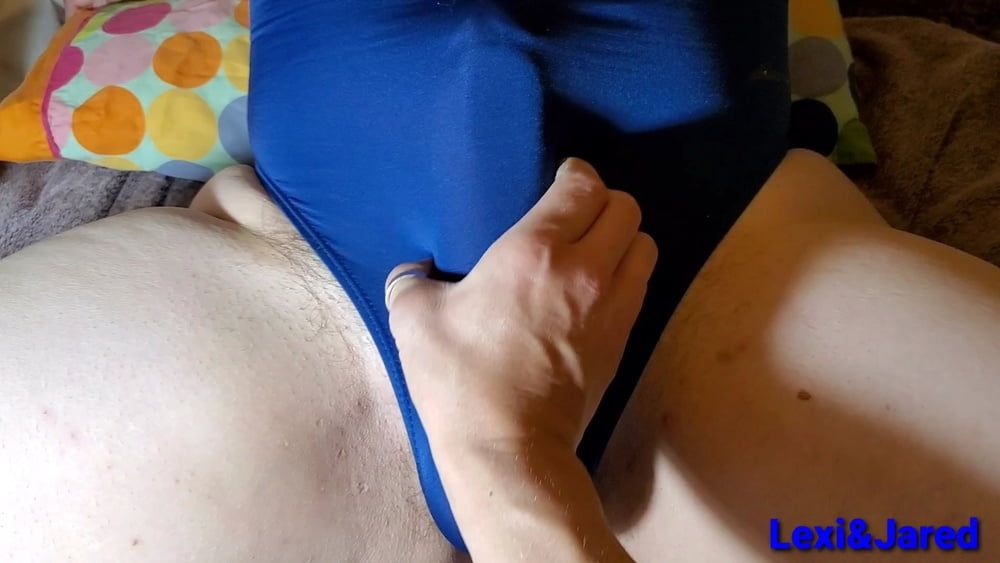 Handjob Big Dick in Spandex One Piece #6