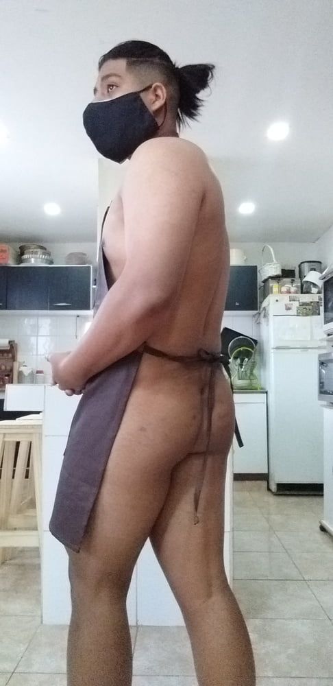 posing in the kitchen #5