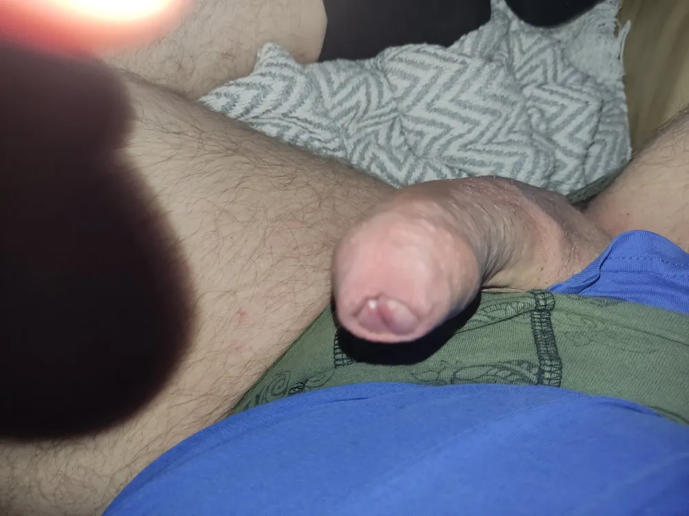 lying on the couch and playing with my cock, it's so good to #3