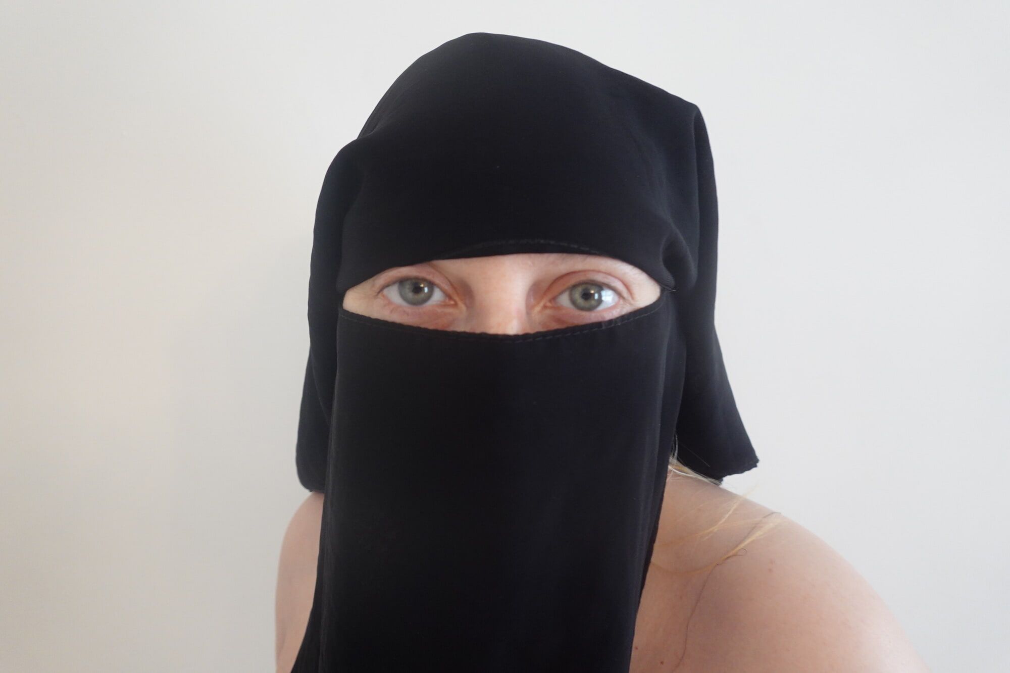 Wearing Shorts and pantyhose in Niqab  #9