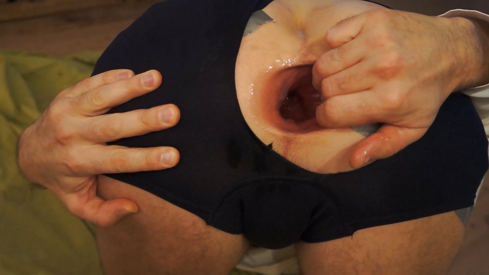 My asshole spread fist prolapse and gape Dez 2012 #3