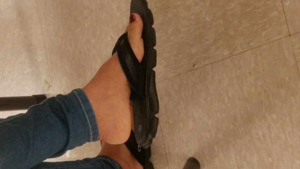 My girls feet in different situations and sandal