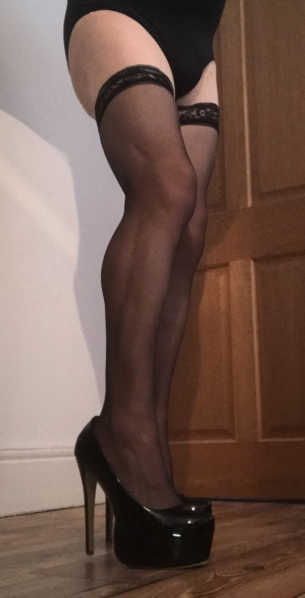 hot babe in ff black stockings (2) #10