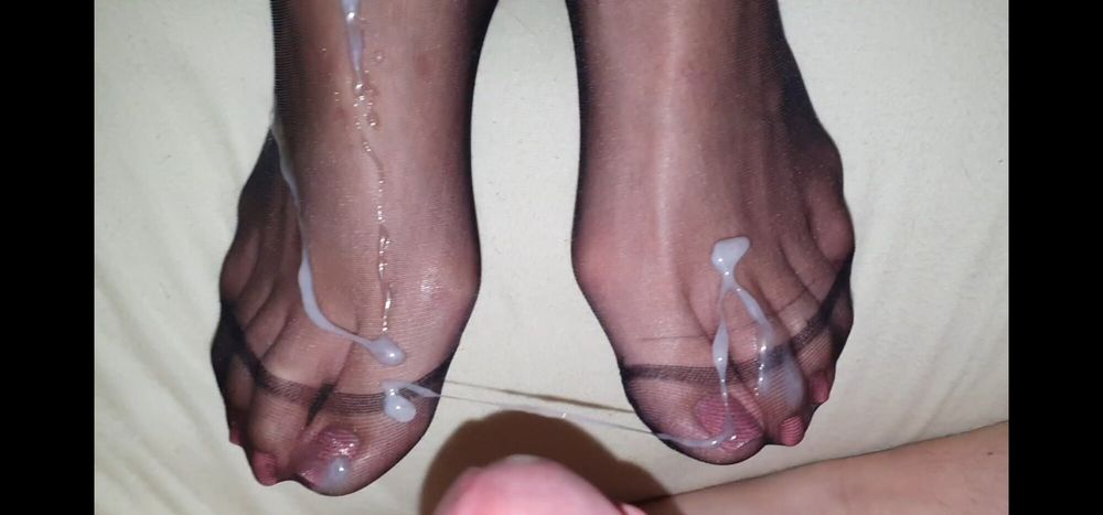 Semen on wife&#039;s feet all the time #54