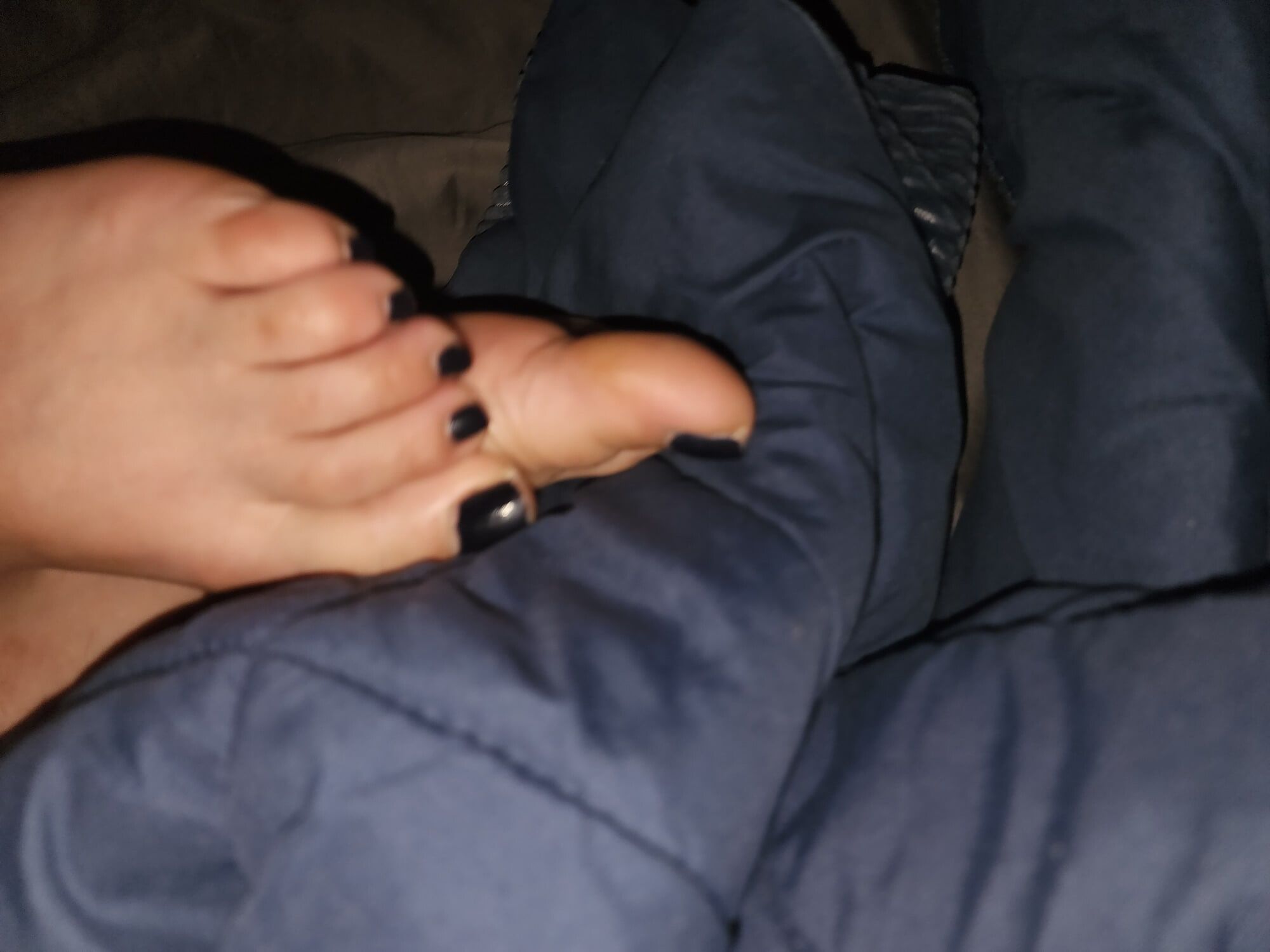 LatinaMilf blue toes #12