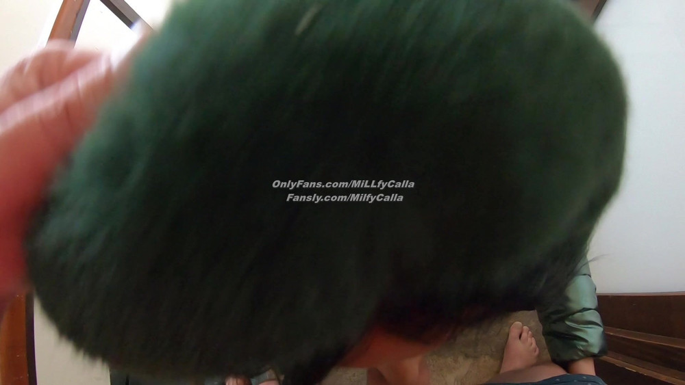 Shiny Downjacket Blowjob, Spanking & Intense Bed Masturbatio #23