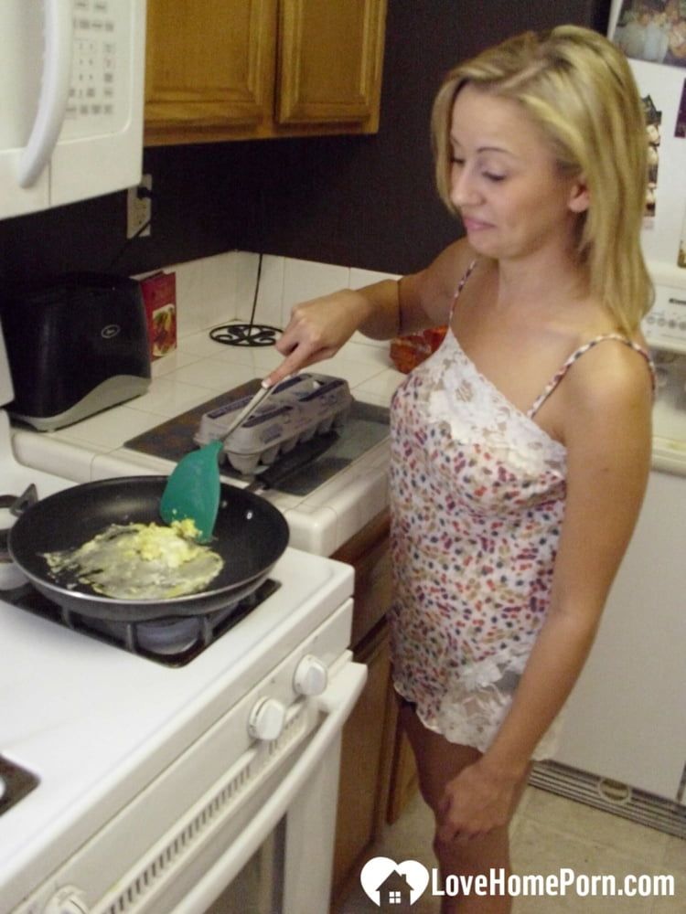 My wife really enjoys cooking while naked #23