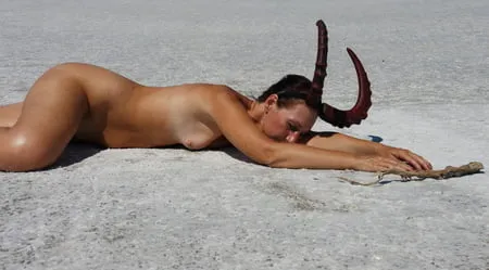 lying naked on the salt of the saltlake elton russia         