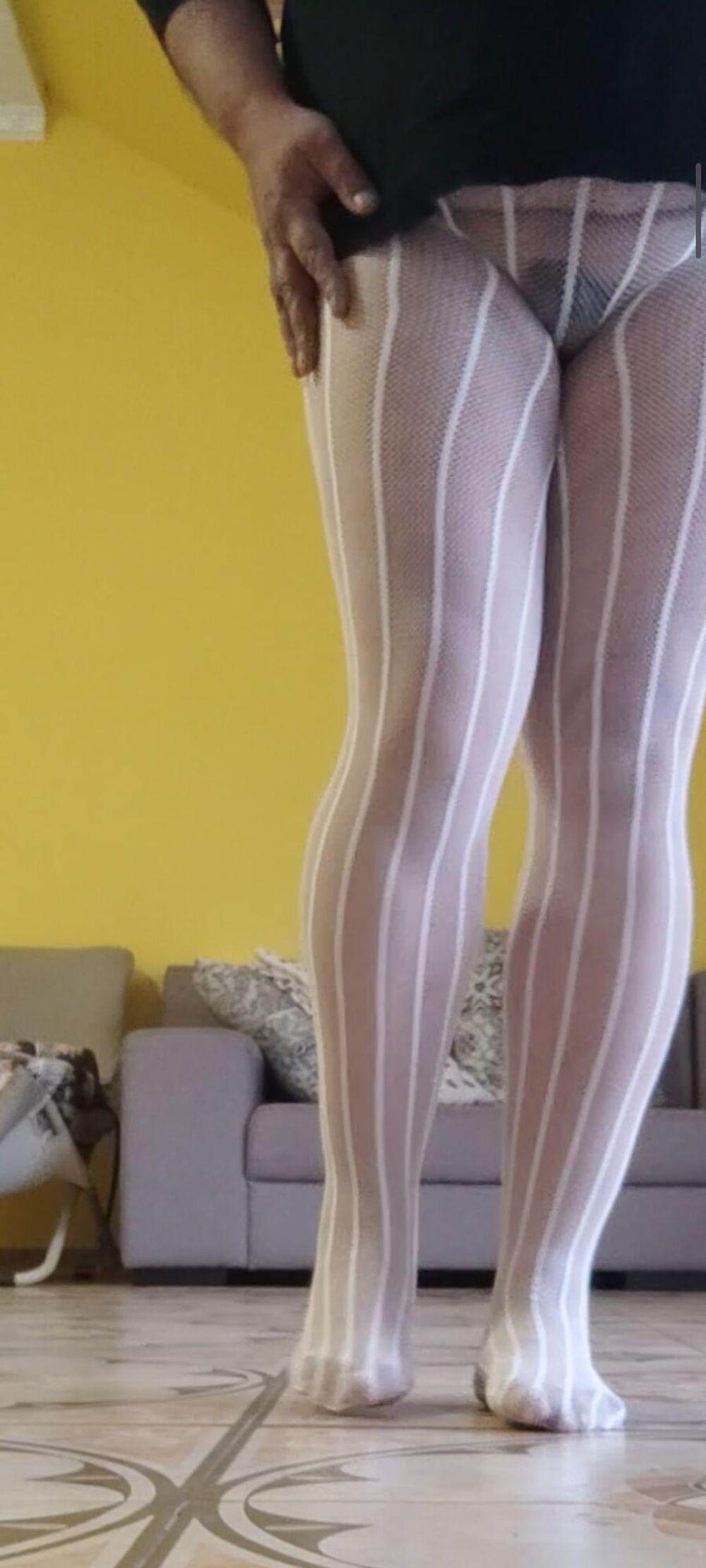 Pantyhose on my legs #12