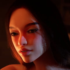 华丽的青少年荡妇在火前戏弄