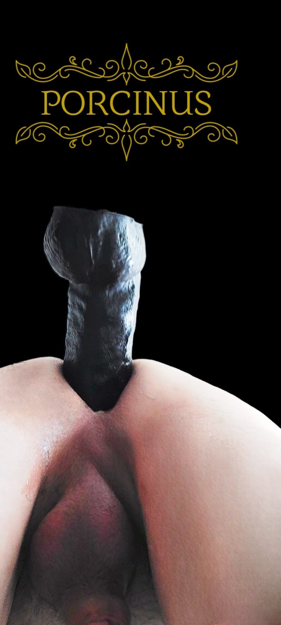 anus on dark background #2