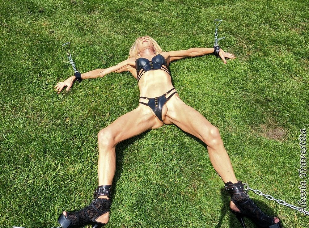 90 Alessia Travestita Chained under Hot Sun #41