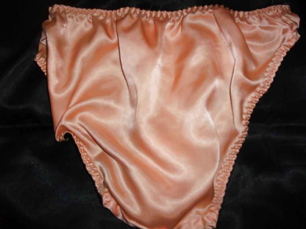 A selection of my wife's silky satin panties #13