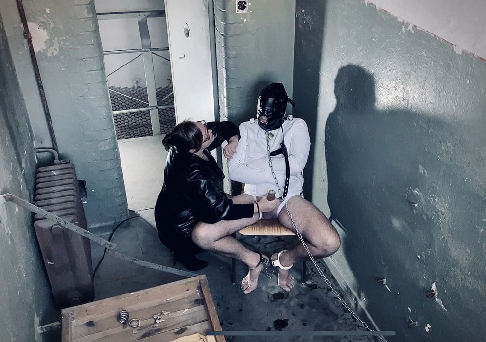 Warden Mistress April takes her Slave to prison #9