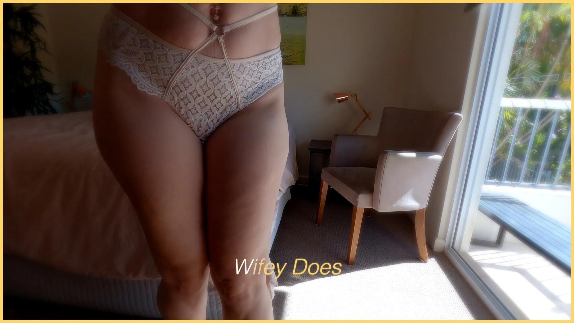 Wifey tries on different panties for your enjoyment