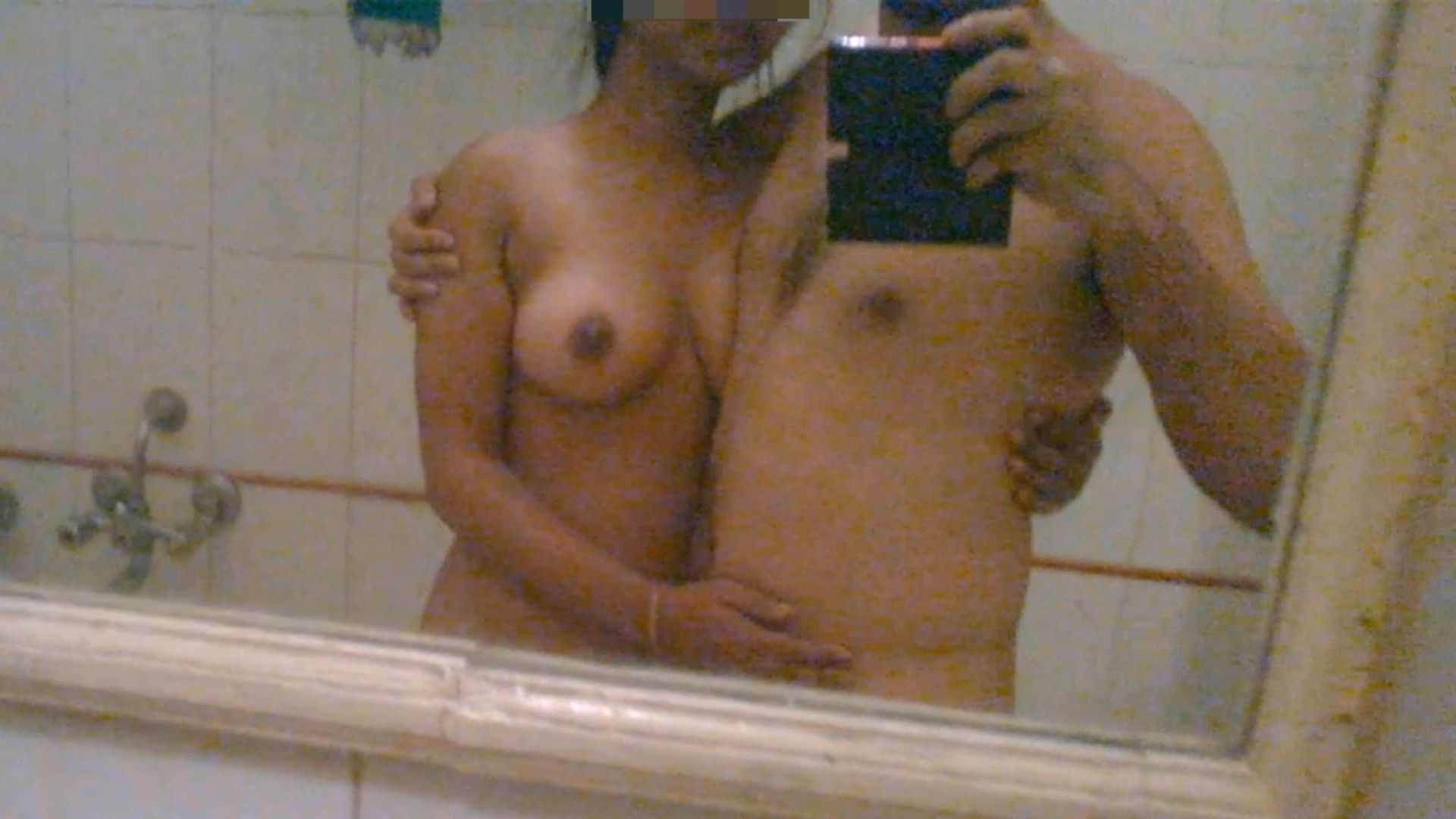 Me and Cheater Step Sis Priya in Hotel Bathroom Nude selfie  #12