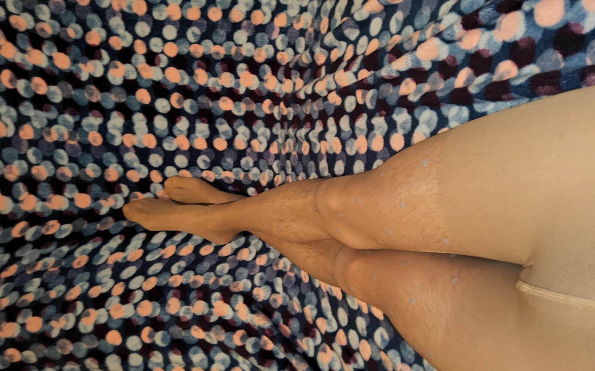 My New Brown Dotted Pantyhose #3