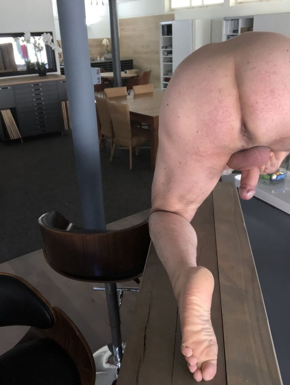 My cock flaunted in the office #12