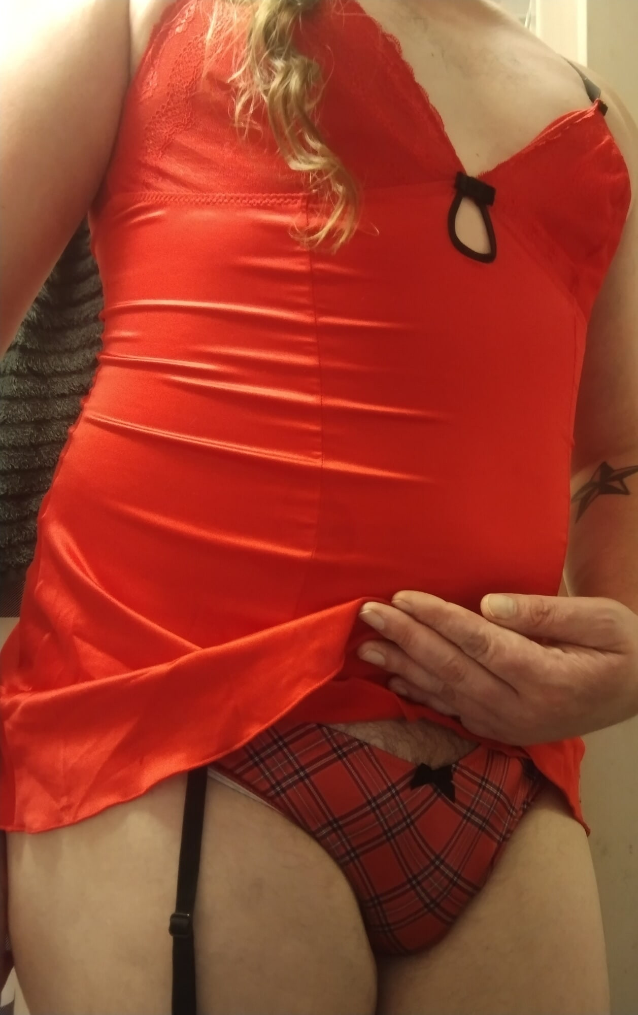 Red satin slut
