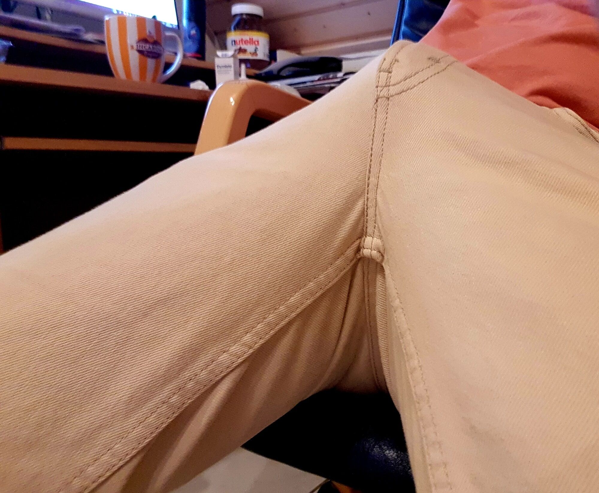 Erection in pants #11