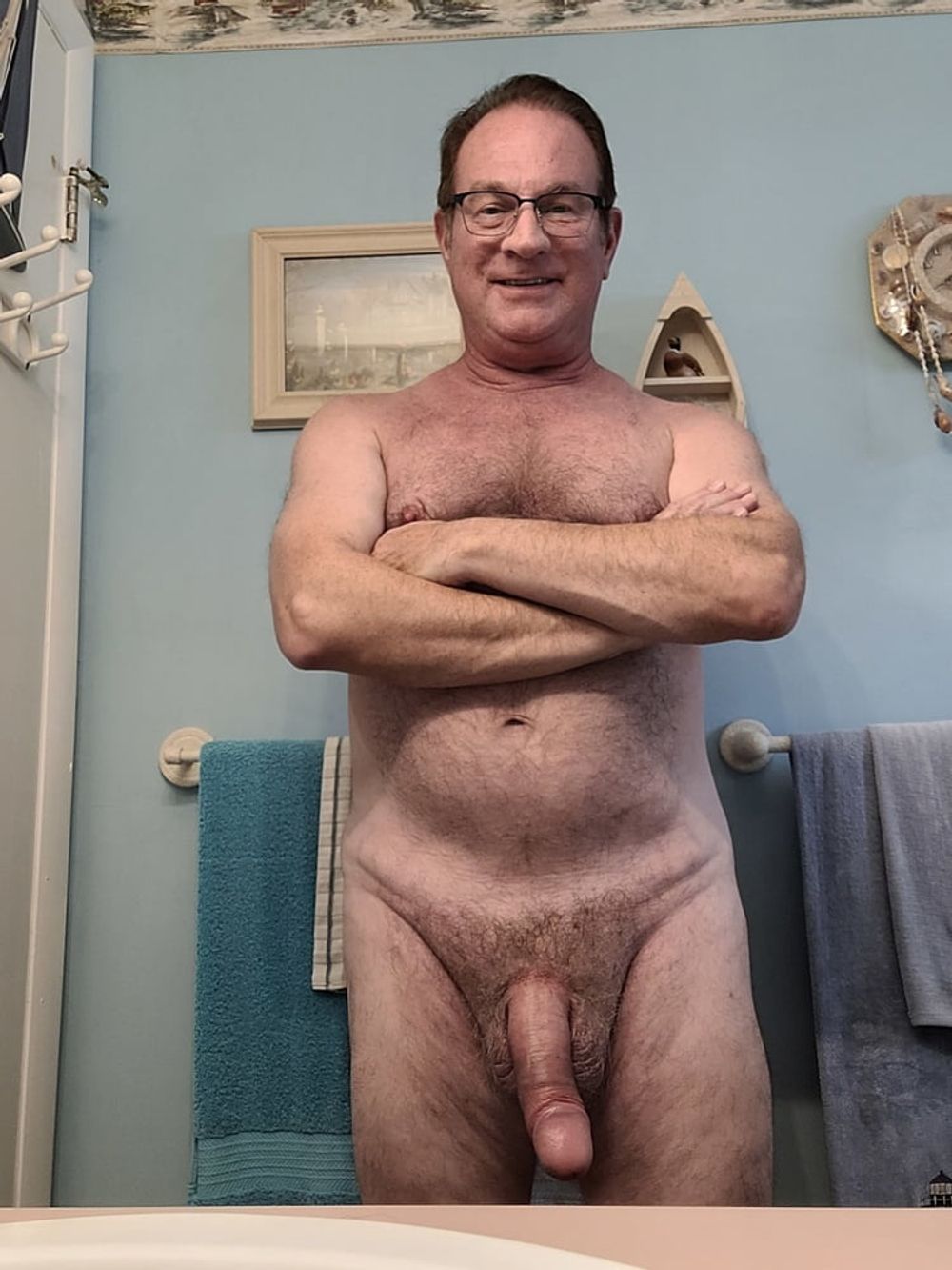 Daddy showing off my soft cock