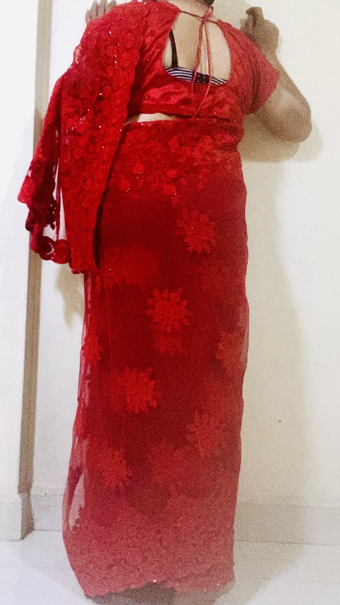 Red saree #33
