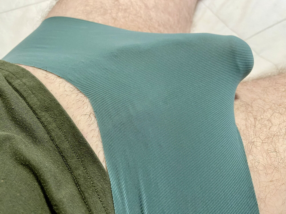 Green panty play  #6