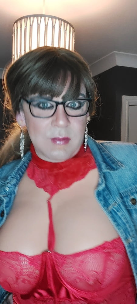 crossdressing juniper beri showing her charms #17