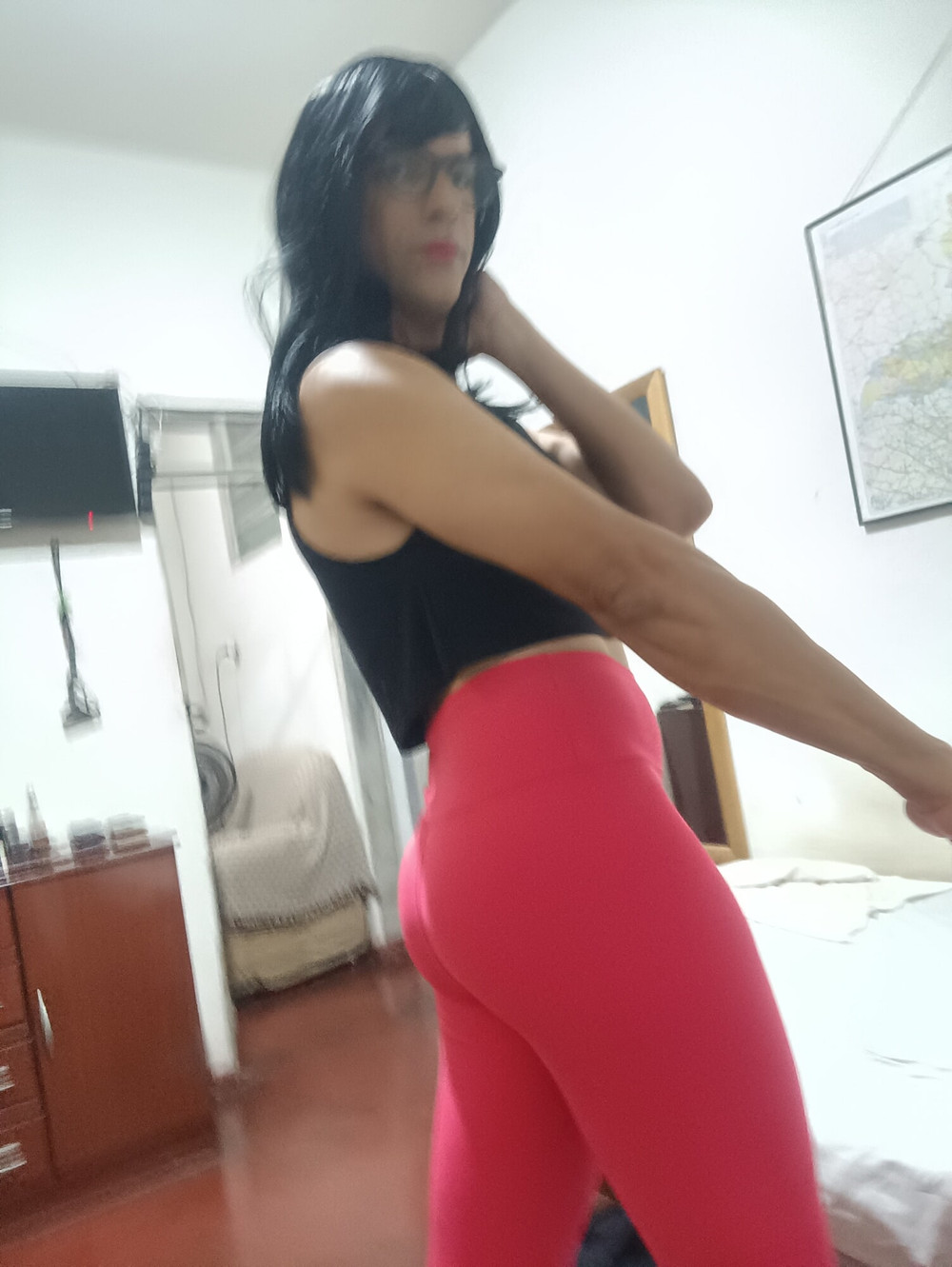 Sakura Nakamura Costume legs Red Gym #37