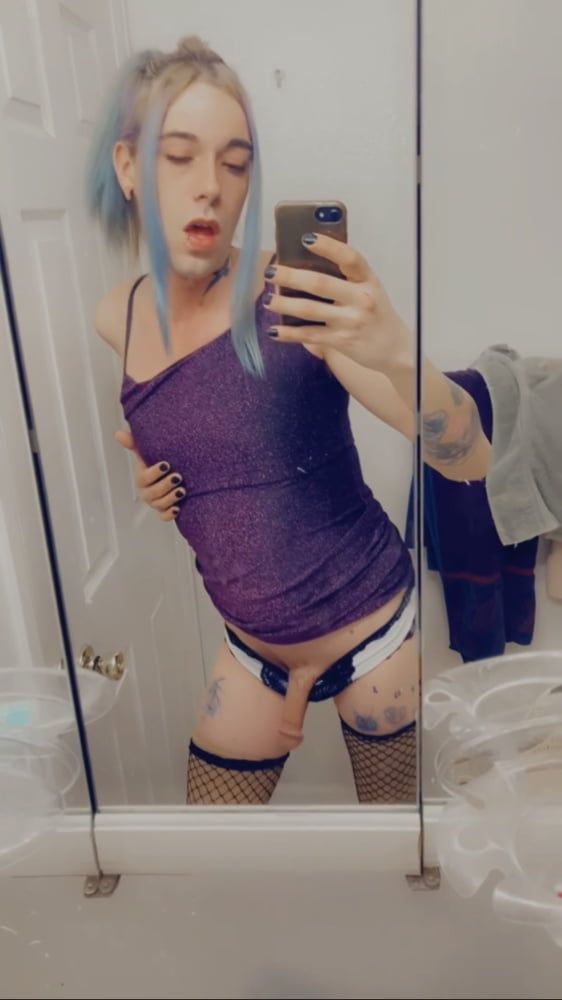 Hot Purple Minidress Slut #35