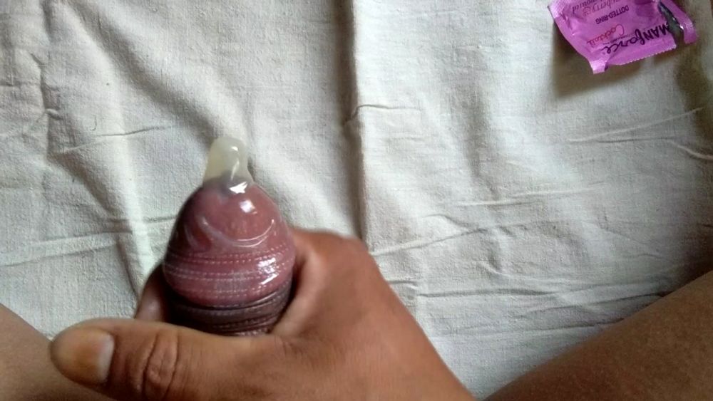 Cumming in condom #19