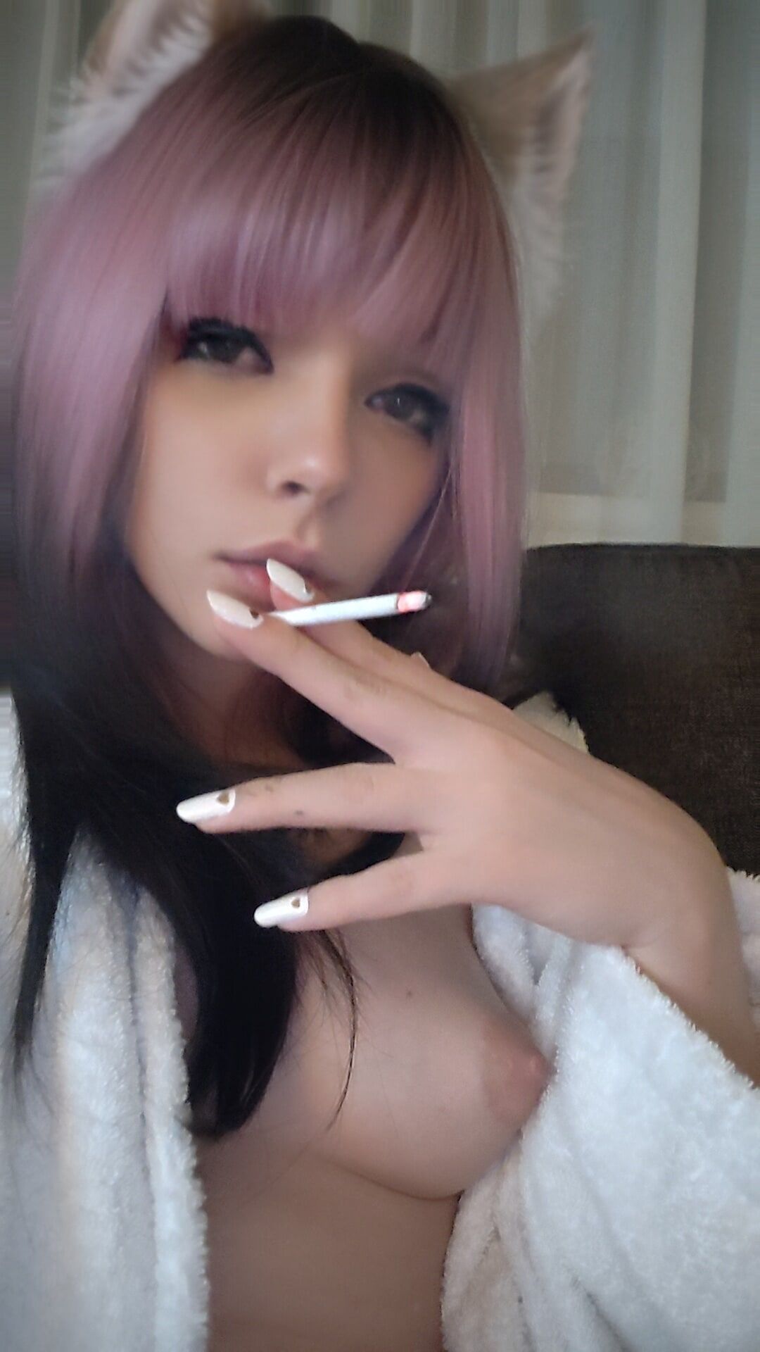 Anime Girl smoking #3