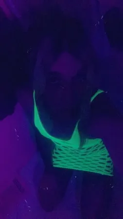 blacklight minidress babe         