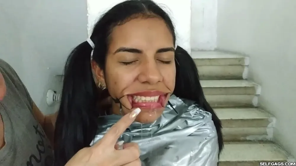 Mummified Latina Slut Mouth Hooked And Helpless #31