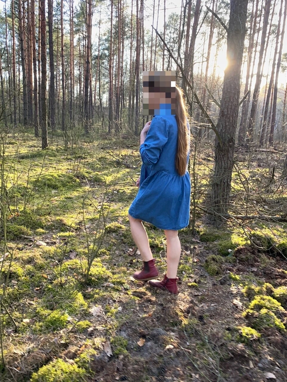 Bare bum in the forest #3