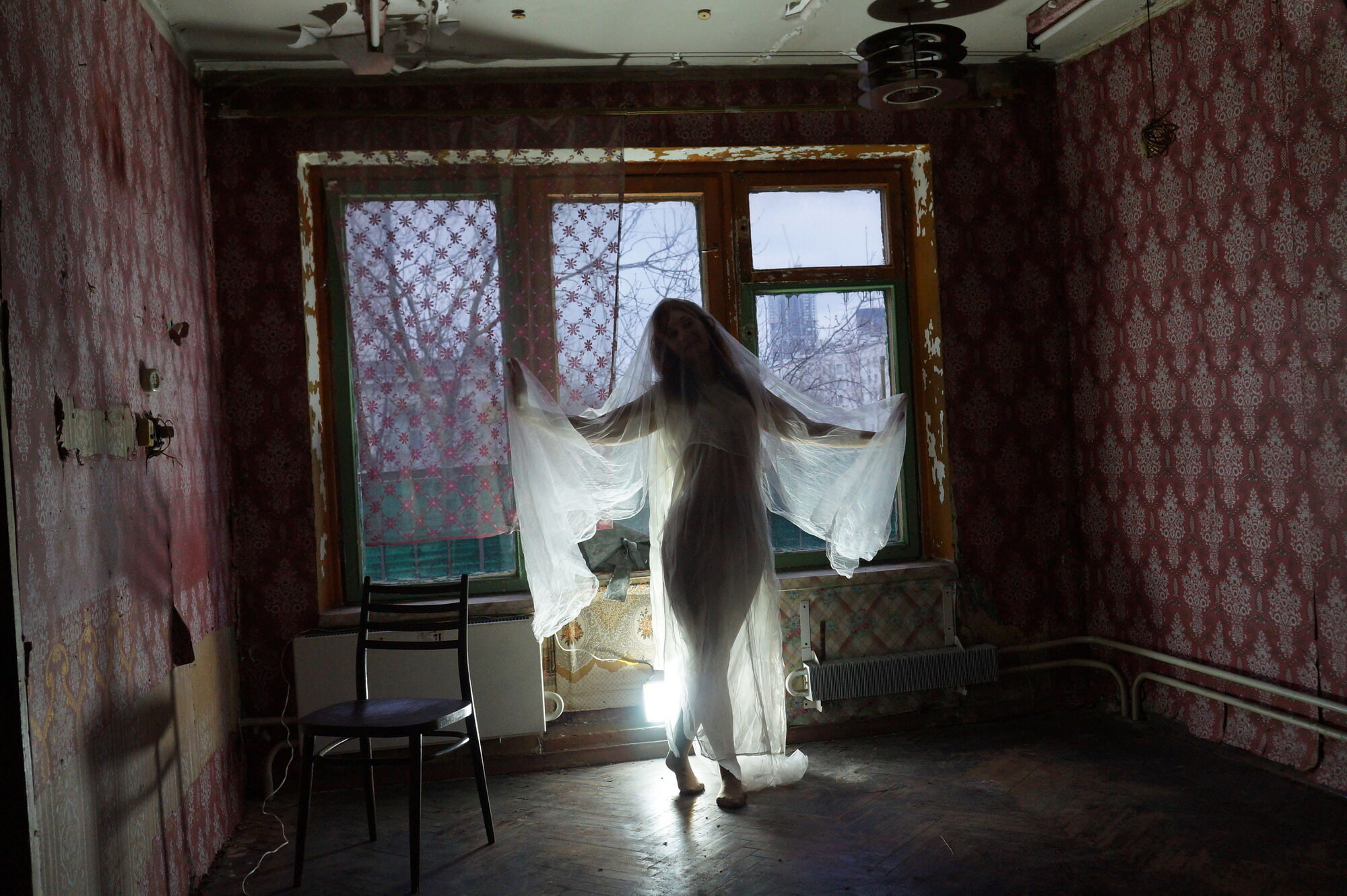 Ghost in a-maj in abandoned House #52