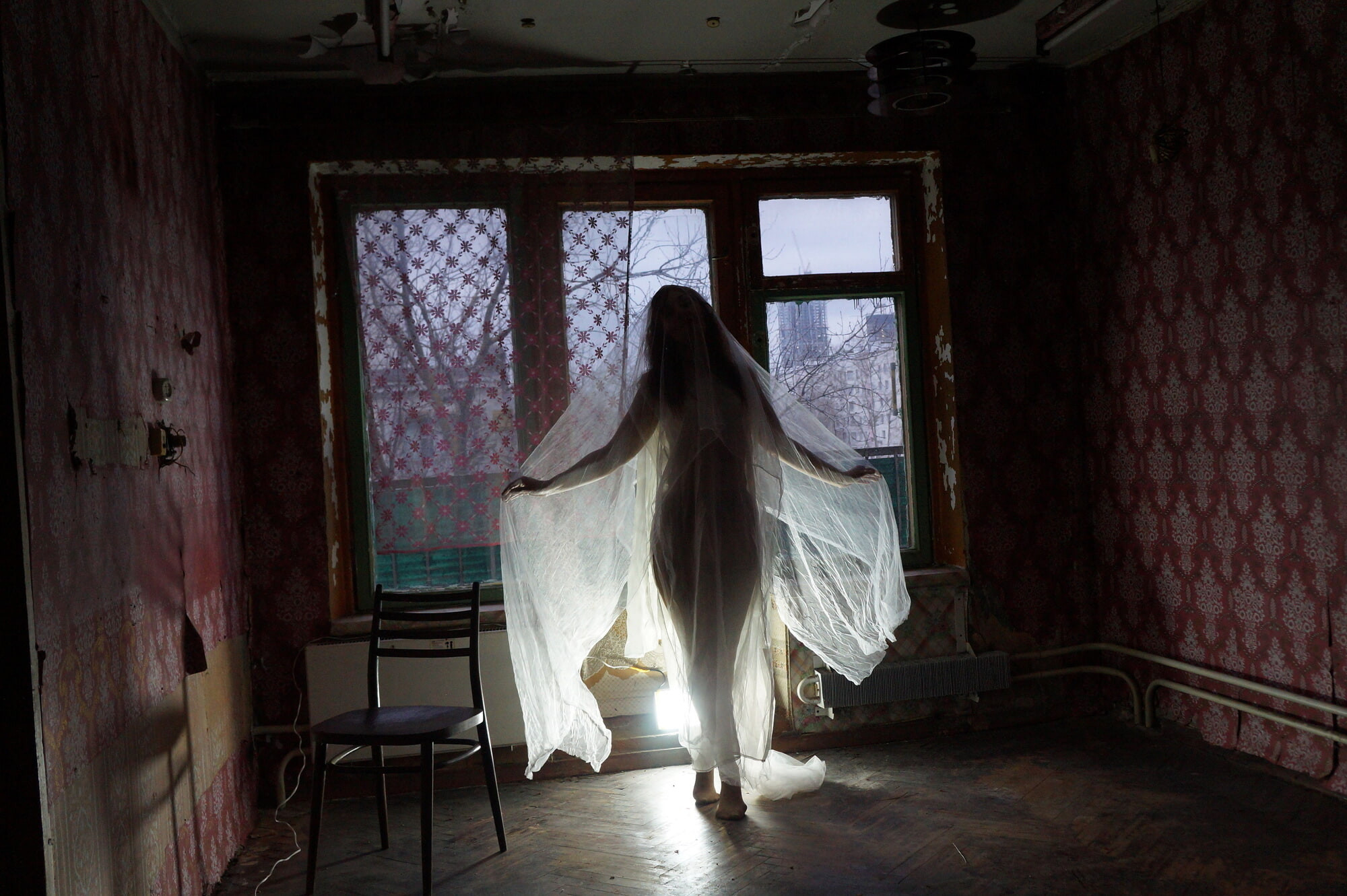 Ghost in a-maj in abandoned House #40