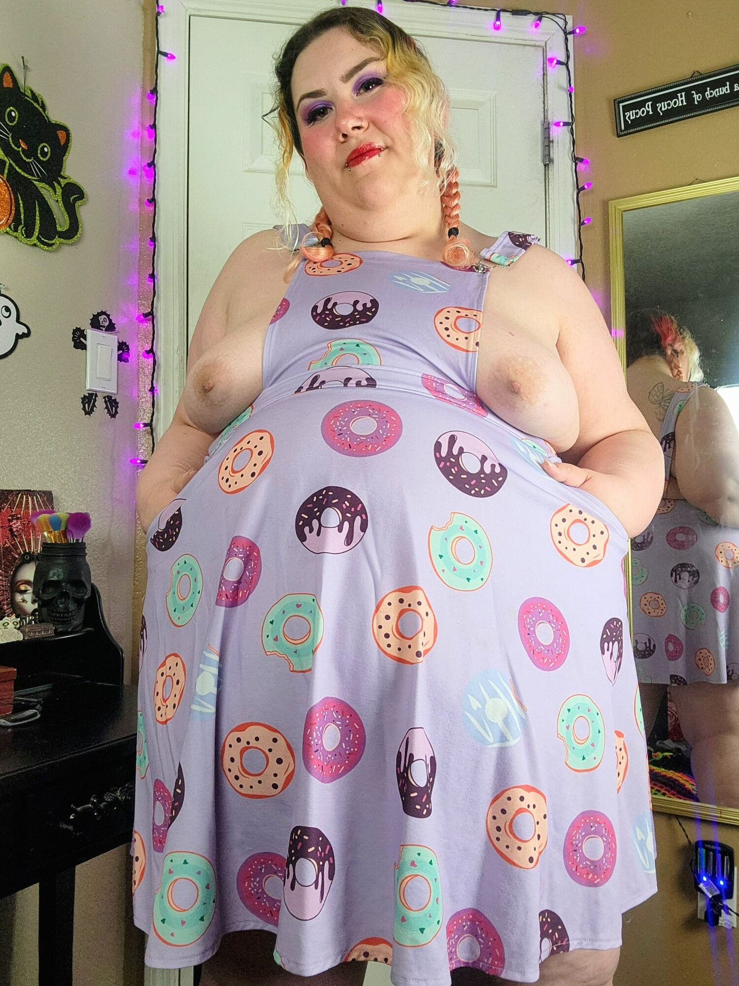 Cute BBW in Donut Dress #3