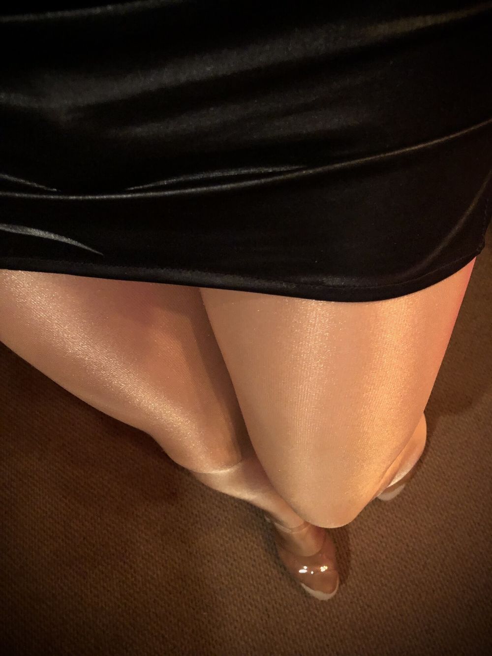 Would you like to lick my legs on this shiny glossy tights? #3