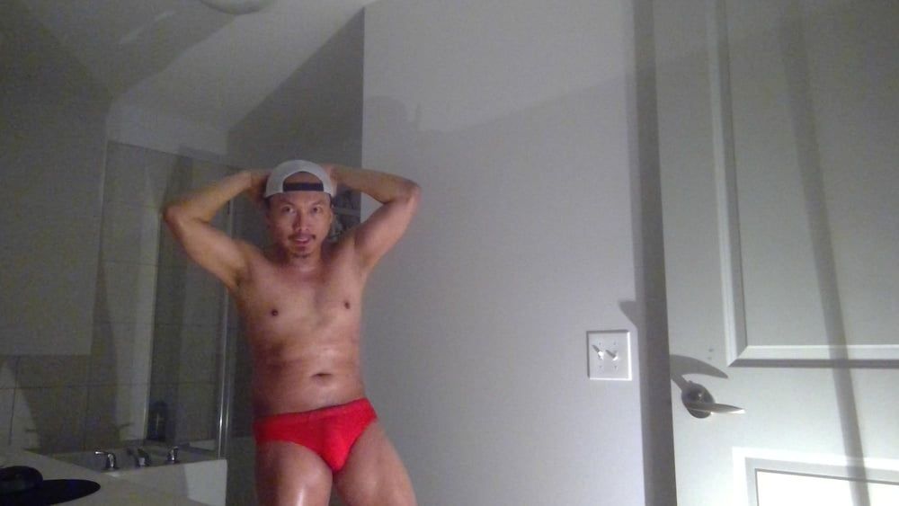 Flexing In Red Speedos Again! #8