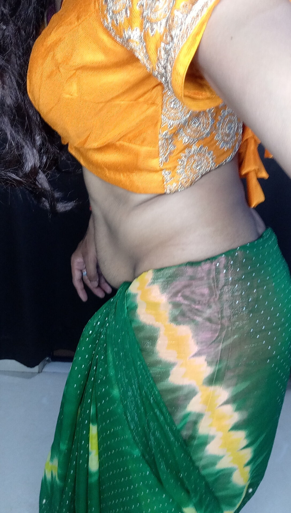 My stepmom last night wear this saree  #10