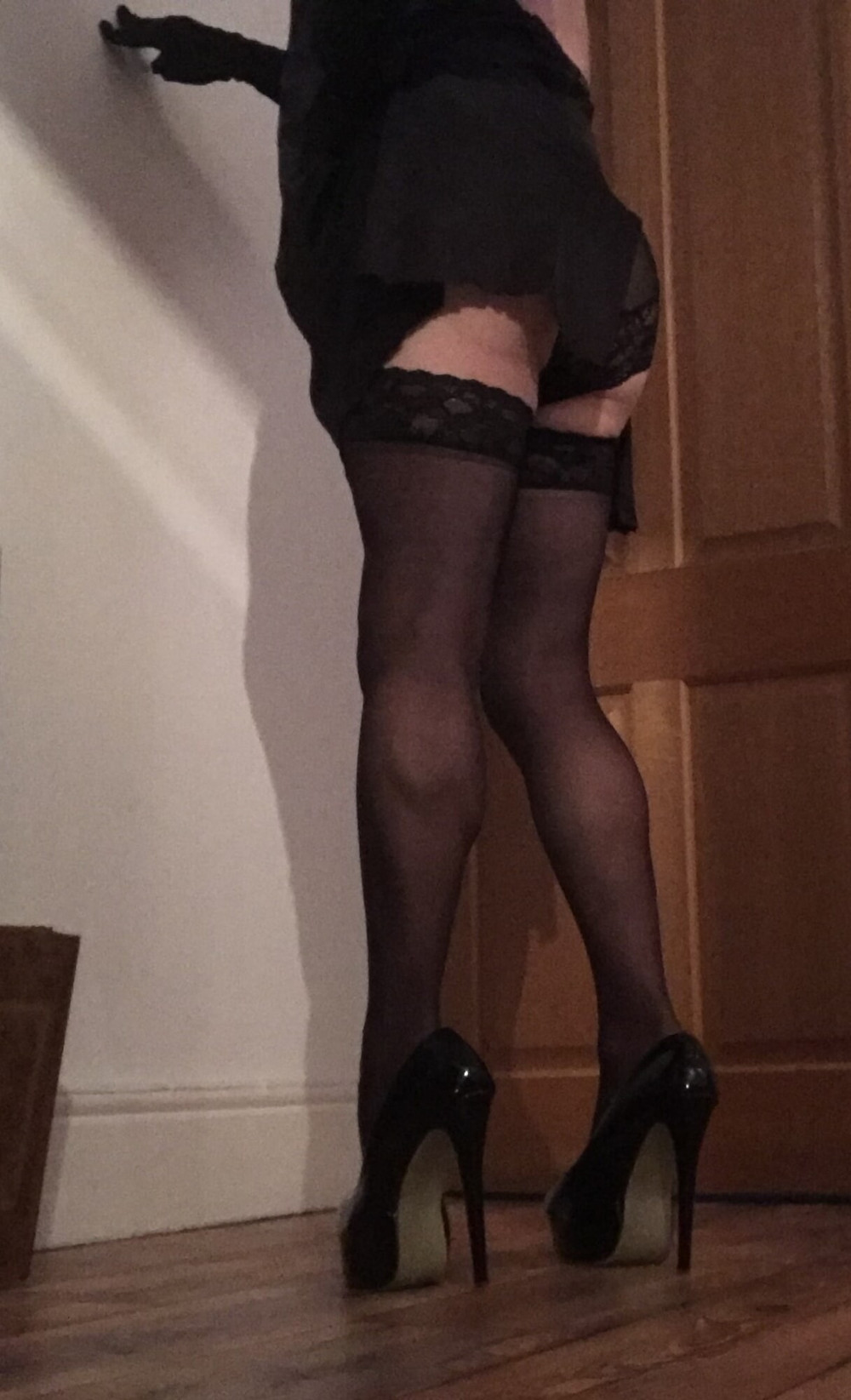 babe in lace top stockings #5