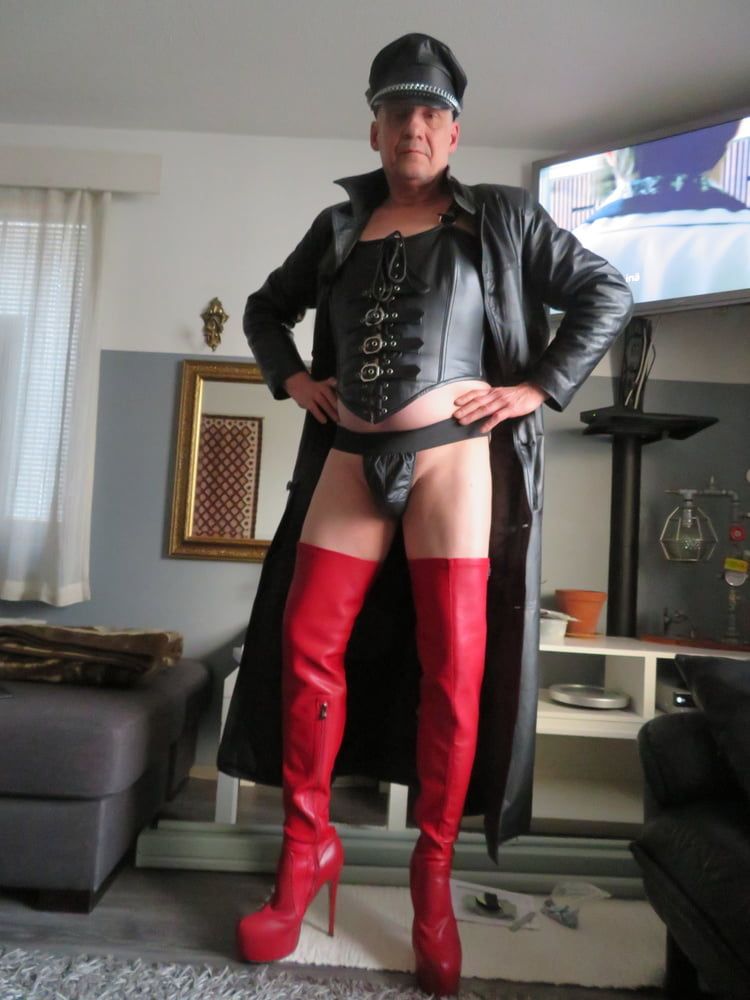 Finnish gay Juha and leather outfit #17